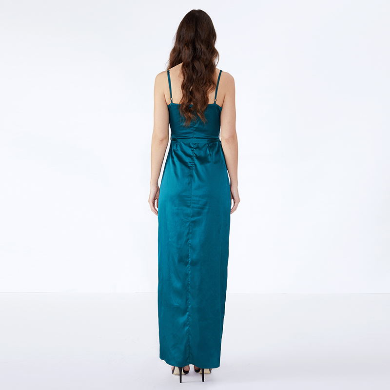 Módní OEM zakázkové Split Plain Sling Design těsné večerní ženy Maxi šaty