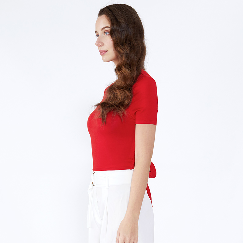 Módní oblečení Bowknot Belt Summer Casual 2019 Dámské šaty
