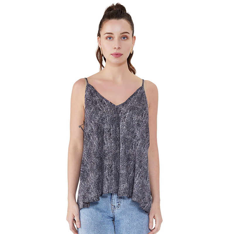 Mramorový tisk Halter Off Rameno Dámské Sexy Vesta Topy JSDJ2515