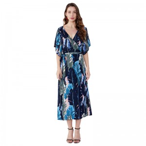 Africký design elegantní ženy dámské módní šifónové šaty ležérní šaty letní JSDJ2558