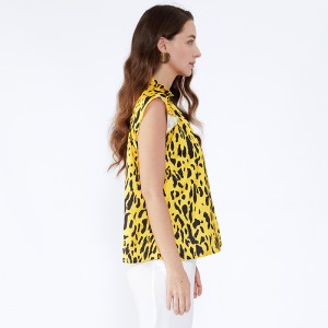 Mramorový tisk Halter Off Rameno Dámské Sexy Vesta Topy SI5118