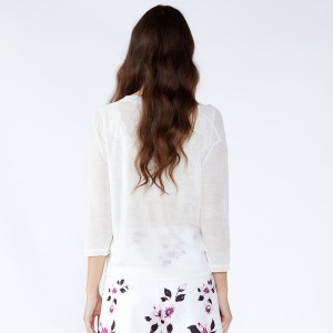 Ženy bílé korejské dámy dvoudílná sada dámské oděvy s dlouhým rukávem halenky