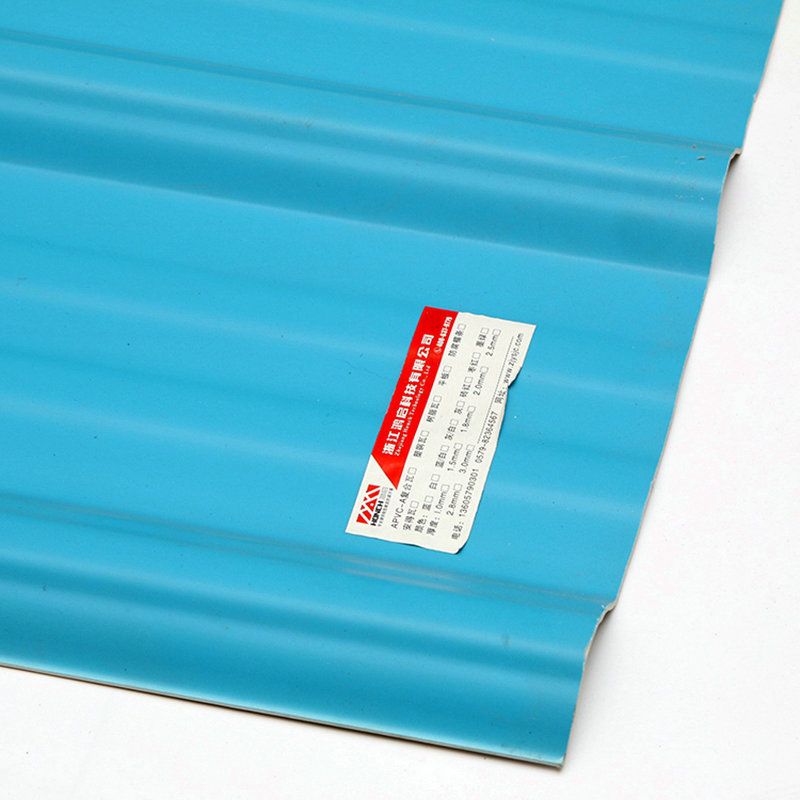 T1130 Modrá ASA PVC UPVC Střešní taška z trapézového vlnitého plastu