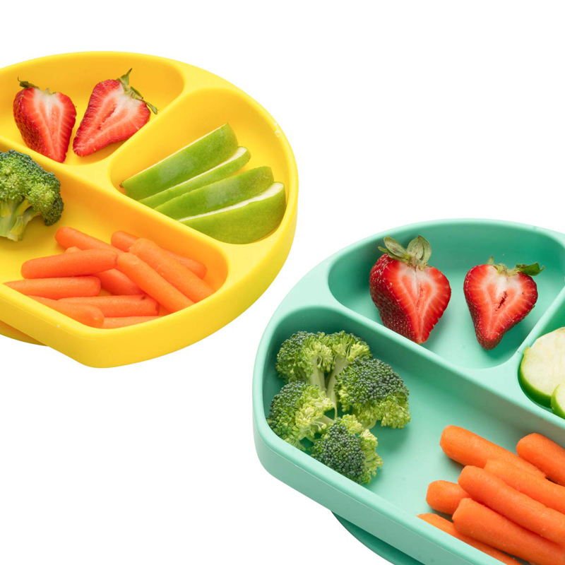 FDA LFGB Certified Baby Silikon Placemat Plate