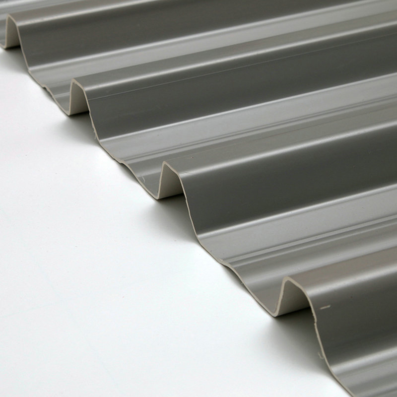 T940 Šedý vysoký vrchol ASA PVC UPVC Střešní taška z trapézového vlnitého plechu