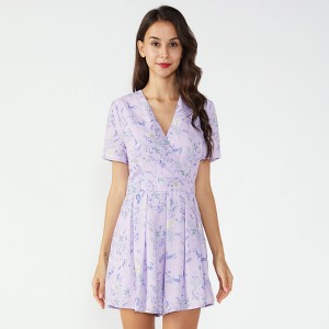 Nový styl šifónové onesie tištěné kombinézy ženy