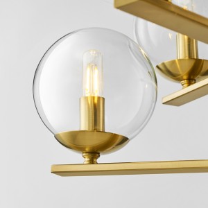 Moderní umělecký design Obývací pokoj Móda Skleněná koule Lustr Km2131