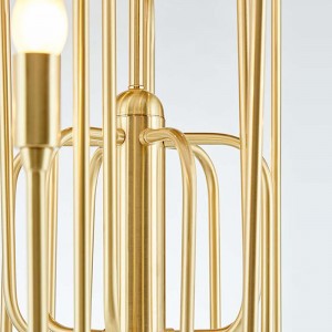 Jednoduchý Nordic Creative Iron Hotel Home Lustr Km2124