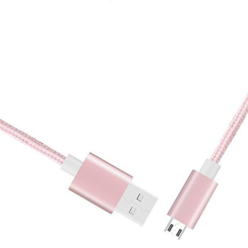 Nylonový pletený mikro kabel k nabíjení USB