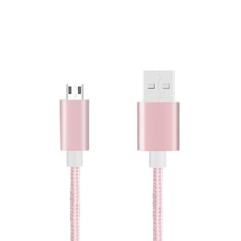 Nylonový pletený mikro kabel k nabíjení USB