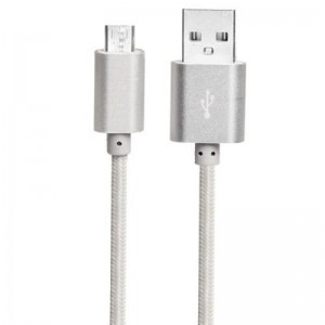 USB nylonový pletený kabel