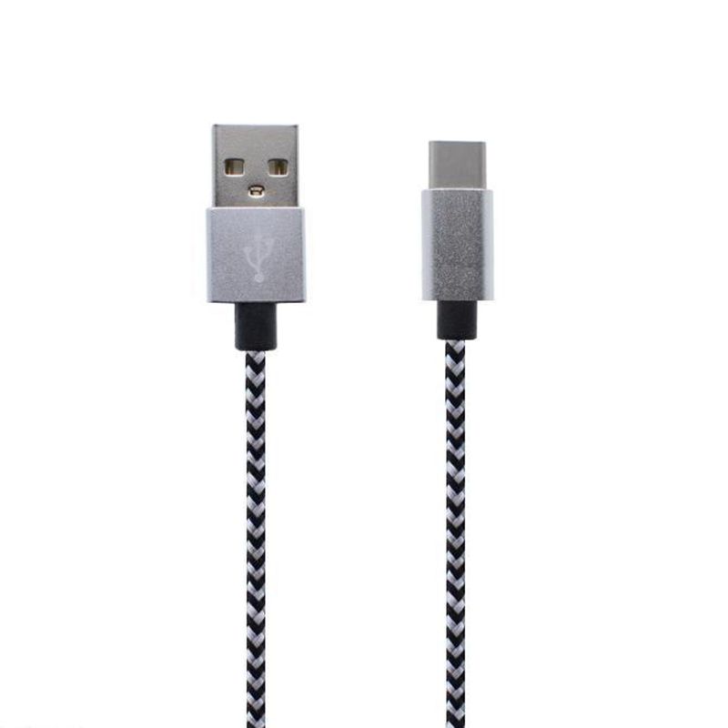 Pletený datový kabel typu C a USB Nylon