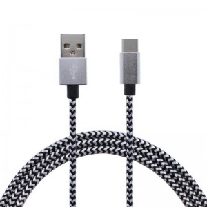 Pletený datový kabel typu C a USB Nylon