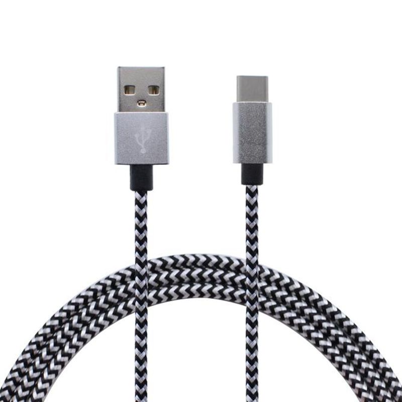 Pletený datový kabel typu C a USB Nylon