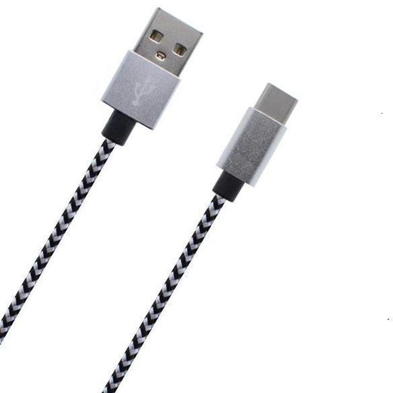 Pletený datový kabel typu C a USB Nylon