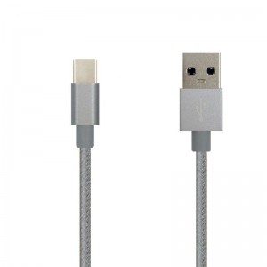 Čistě barevný nylonový datový kabel typu C