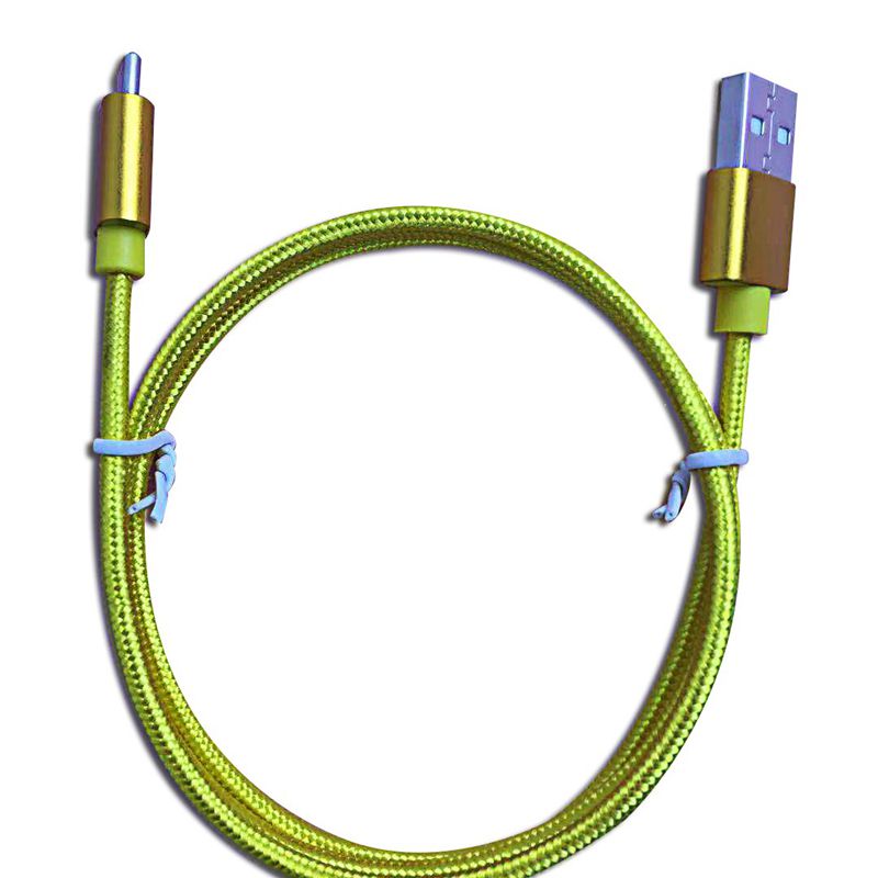 Čistě barevný nylonový datový kabel typu C
