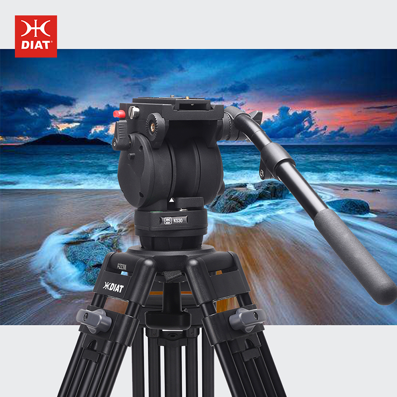 DIAT A223MKS30 Trojrozměrný stativ s hydraulickou hlavou Stabilní stabilní stativ s kamerou Stativ pro videozáznam