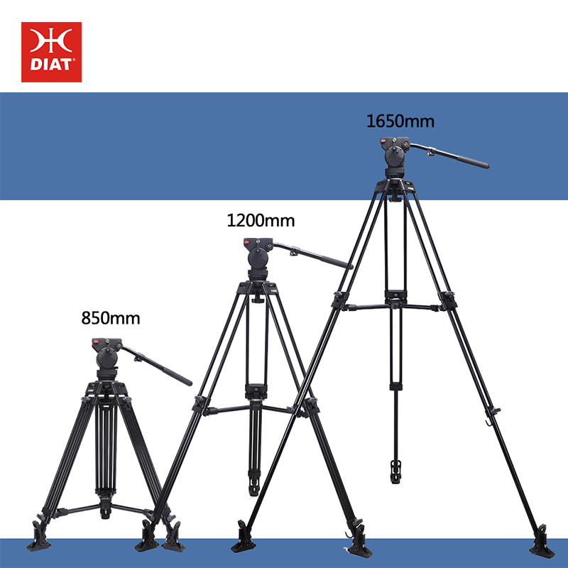 DIAT A223MKS30 Trojrozměrný stativ s hydraulickou hlavou Stabilní stabilní stativ s kamerou Stativ pro videozáznam