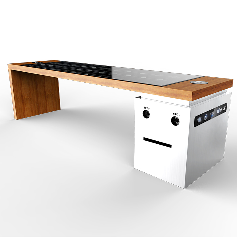 2019 Moderní design Inteligentní solární venkovní nábytek Zahrada s hlubokou lavičkou