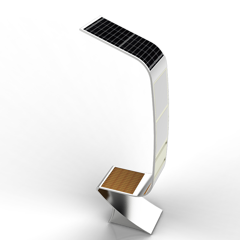Inteligentní solární LED reklamní osvětlení box nabíječka telefonu venkovní městská lavička
