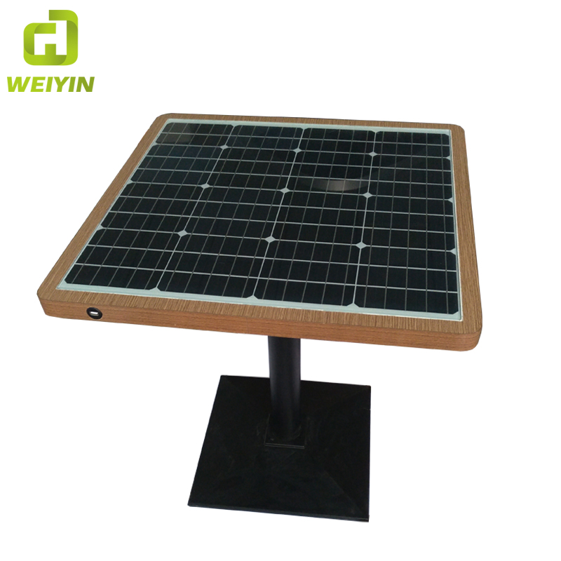 Solární telefon USB a bezdrátové nabíjení WiFi Hot Spot Smart Garden Table