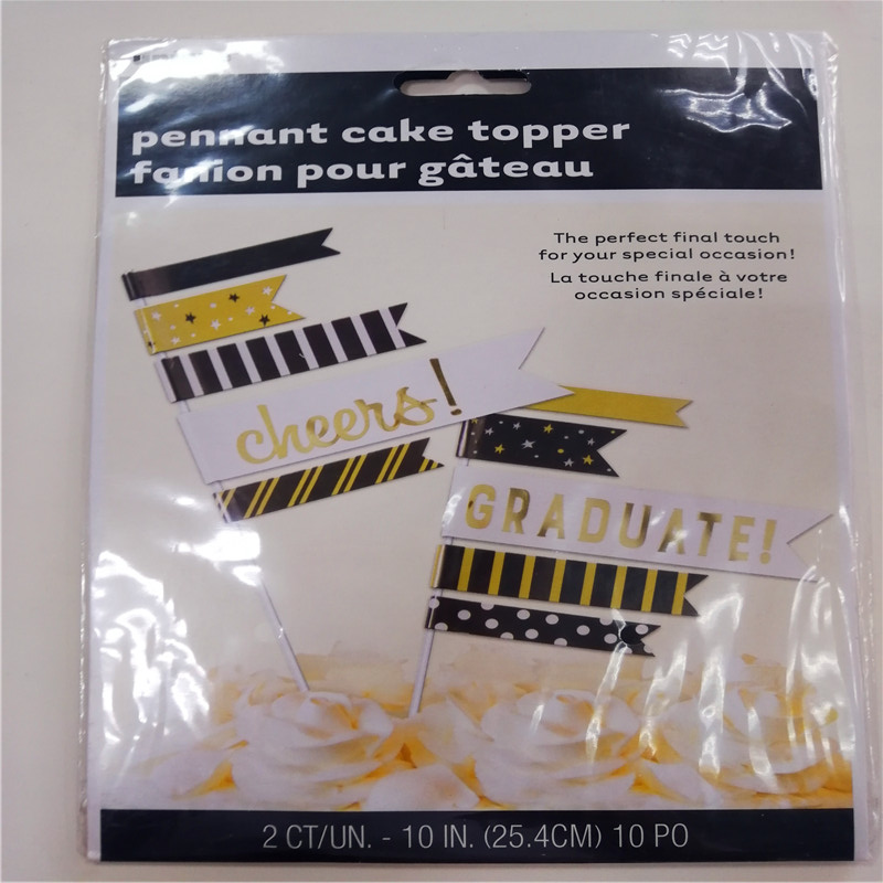 Pennant Cake Topper Flag fanion nalít gateau
