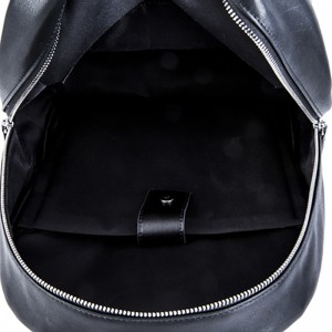 18SA-6839F 15letá továrna Pánský černý každodenní sportovní notebookový kožený batoh