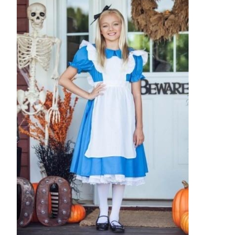 Svátek / karneval dospívající dívka Halloween kostým dítě Deluxe Alice šaty