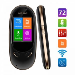 Inteligentní překladač zařízení, 72 jazyků online 8 jazyků offline AI okamžité digitální hlasové překladače simultánní překladové záznamové zařízení interkomové zařízení pro cestovní ruch obchodní učení (...