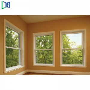 Komerční vertikální posuvná okna s povrchovou úpravou sítí a práškovým nátěrem