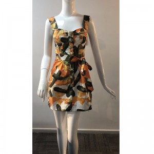 PRINTED JUMPER SKIRT TBWD0006