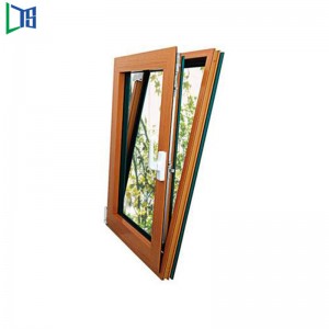 Hliníková okna s náklonem a otočením s novým designem 2019 s ocelovou sítí a eloxovaným povrchem