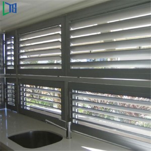 2019 Hot Sale Security Luxury Jalousie Window Shutter Hliníková dřevěná okna s žaluziemi as / Nz2208
