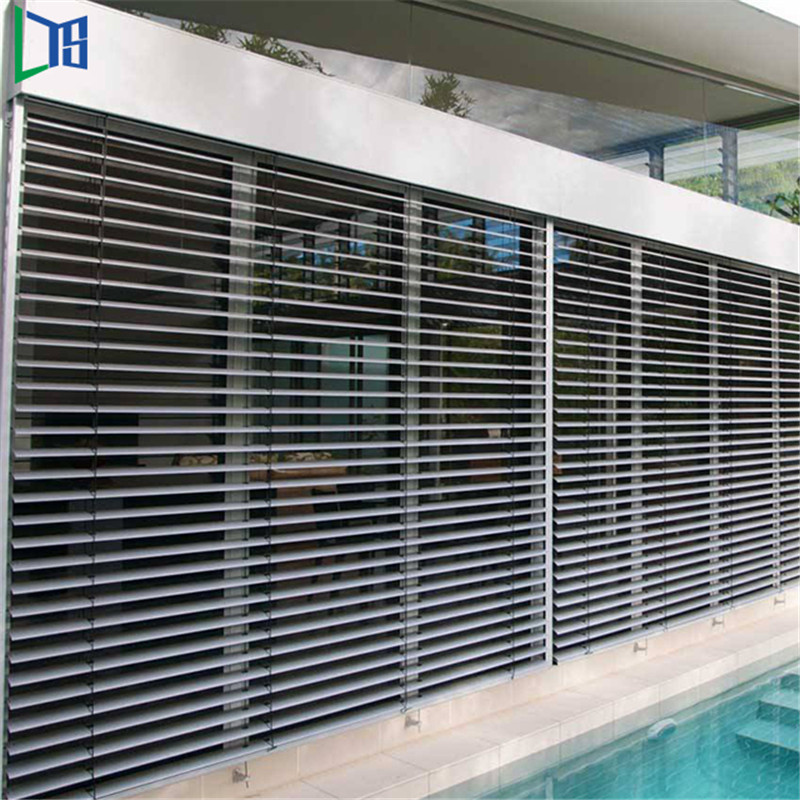 Foshan Factory Frame Round Luxury Aluminium Louver Shutter Designs Glass Louvre Window