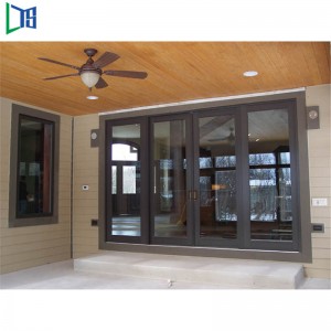 Tvrzené skleněné posuvné dveře Hliníkový rám Tvrzené skleněné vnitřní dveře s designem grilu