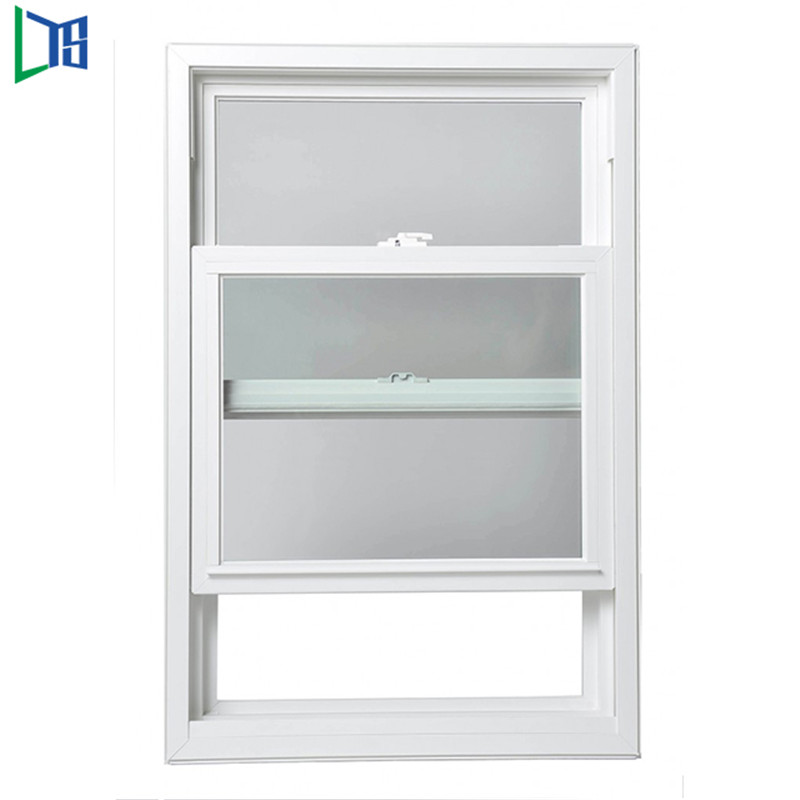 LYS TL85 Thermal Break System Americké vertikální posuvné okno Double Hung Window Wiht Nerezová síťovina s dvojitým zasklením Práškové lakování dokončeno