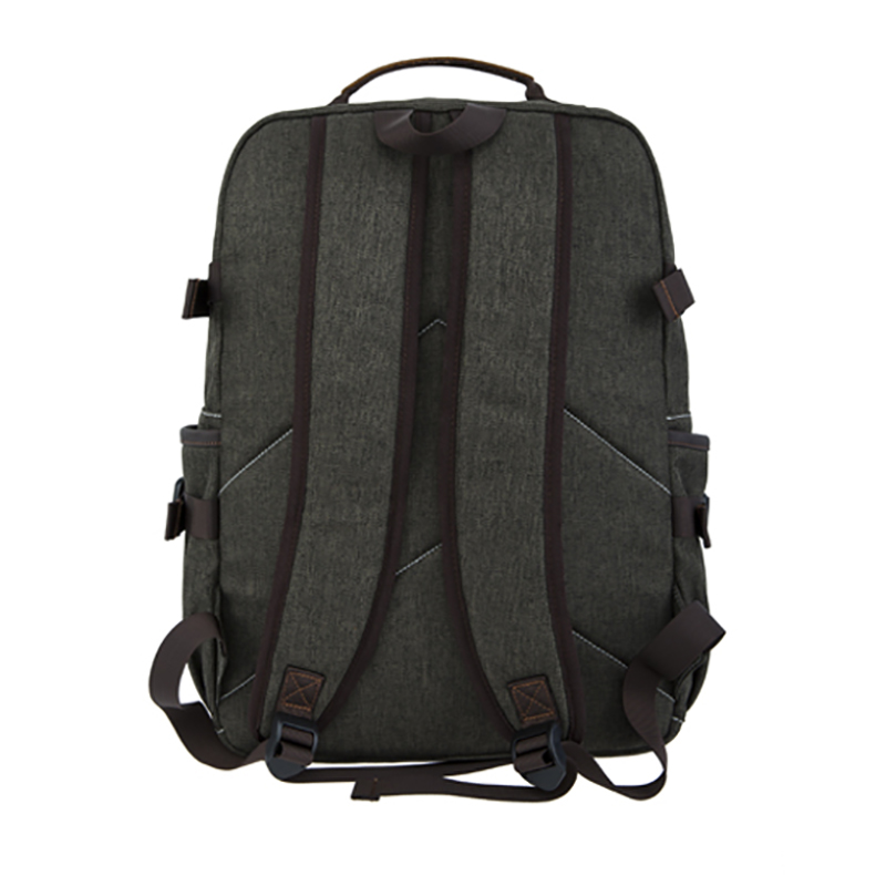 18SC-6891D Army Green Durabel Canvas Originální kožený batoh Business Laptop Bagpack Original Travel Pack