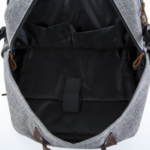 18SC-6892D 15 let 'továrna guangzhou nový přírůstek pánské vlastní velkoobchodní laptop vintage pravé kožené plátno batoh