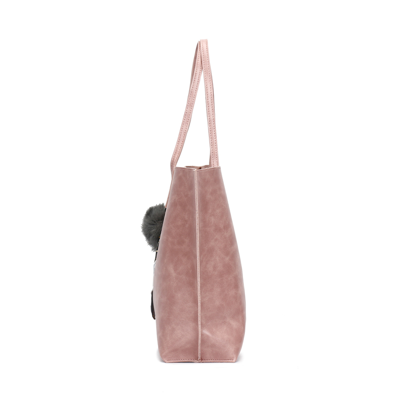 HD0823 - Factory Direct Sale Pink Vegetable PU Leather Shopping Bags for Women