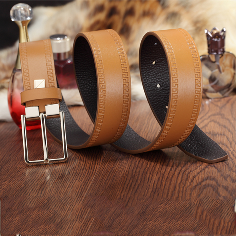 HD0827 - Přizpůsobitelný módní prvotřídní kožený opasek pro muže Návrhář značky Real Leather Belt