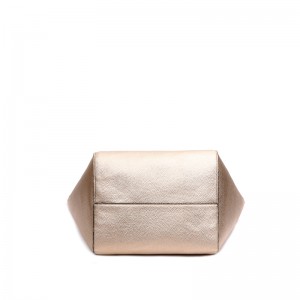 HD0827 - Personalizovaný přizpůsobený oboustranný PU kožený tote s kovovým leskem