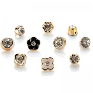 Nejnovější výprodej vynikající kreativní avantgardní oděvní knoflík módní velkoobjemní uv rhinestone tlačítka