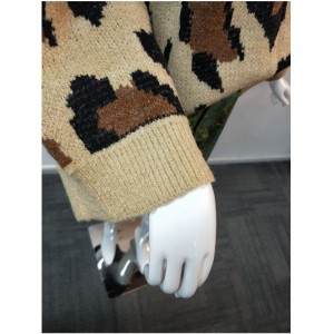 LADIES 'PRINTED WIDE-CUFFS JUMPER RLWS0008F