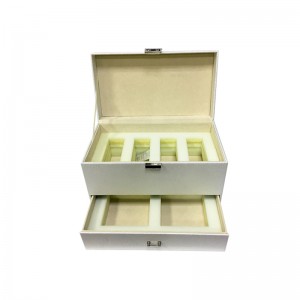 Velkoobchod přizpůsobené malé kožené luxusní šperky dárkové krabičce