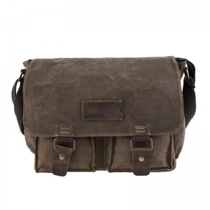 18SC-6774M nová bláznivá kůň s plátnem Retro Messenger Bag Men Vodotěsná brašna na fotoaparát Canvas Men Work Messenger Bag