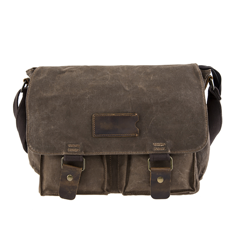 18SC-6774M nová bláznivá kůň s plátnem Retro Messenger Bag Men Vodotěsná brašna na fotoaparát Canvas Men Work Messenger Bag
