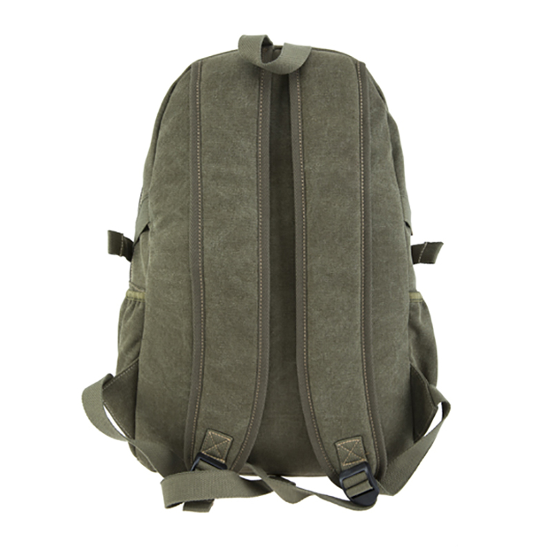 18SC-6805D Nový design Army Green Preppy Style Travel Backpack Multifunkční Student Canvas Bag Backpack