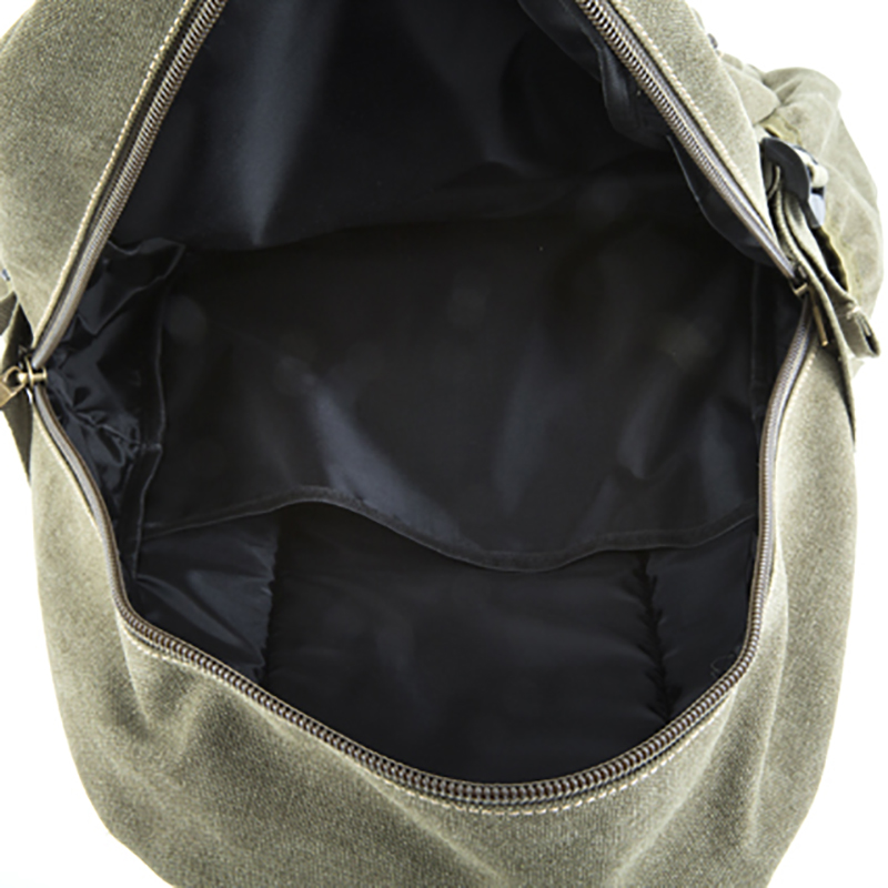 18SC-6805D Nový design Army Green Preppy Style Travel Backpack Multifunkční Student Canvas Bag Backpack