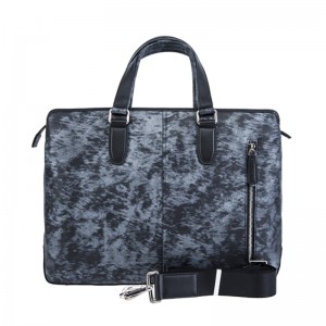 18SG-6816F na obou stranách používají dvoubarevný jedinečný design tkané pánské aktovky z pravé kůže